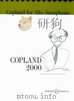 copland for alto saxophone   1999  PDF电子版封面    Hirsthfeld 