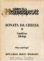 sonata da chiesa Ⅱ Cantilena Alleluja oboe und orgel   1986  PDF电子版封面     
