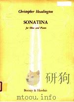 Sonatina for Oboe and Piano   1973  PDF电子版封面     