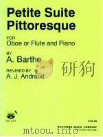 Petite Suite Pittoresque for Oboe or Flute and Piano SS-254（1950 PDF版）