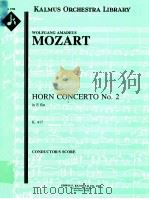 Horn Concerto No.2 in E flat K.417 A1788     PDF电子版封面    Mozart 