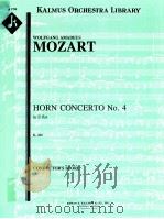 Horn Concerto No.4 in E flat K.495 A1790     PDF电子版封面    Mozart 