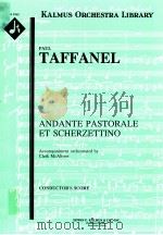 Andante Pastoral et Scherzettino A8145   1995  PDF电子版封面    Taffanel 