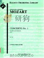 Concerto No.1 for Flute and Orchestra in G K.313 A 1784（ PDF版）