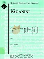 Concerto No. 1 for Violin and Orchestra in D Op. 6 A 1874     PDF电子版封面    Nicolò Paganin 