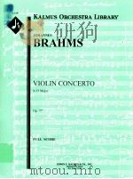Concerto for Violin in D Major Op. 77 A 1347     PDF电子版封面    Johannes Brahms 