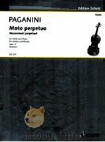 moto perpetuo for Violin and piano opus 11 EES 241   1905  PDF电子版封面     