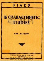 16 characteristic studies for bassoon No.1208   1950  PDF电子版封面    Marius Piard 