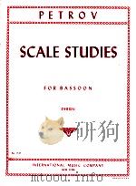scale studies for bassoon dherin No.1525   1958  PDF电子版封面    I.A.Petrov 