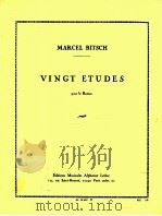 vingt etudes pour le basson AL 20 602   1948  PDF电子版封面    Marcel Bitsch 