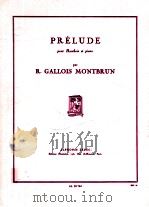 Prelude pour Hautbois et piano AL 20764   1950  PDF电子版封面     
