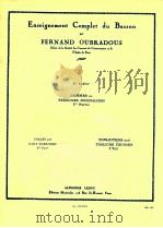 enseignement complet du basson 1er cahier AL.19634   1988  PDF电子版封面     