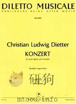 kadenzen zum konzert fur 2 fagotte und orchester von chr.ldietter DM 890b   1988  PDF电子版封面    Rudolph Angermuller 