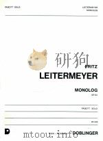 monolog op.64 fur fagott solo 05503   1979  PDF电子版封面     
