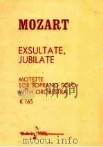 Exsultate Jubilate： Motette for Soprano solo with Orchestra K 165（ PDF版）