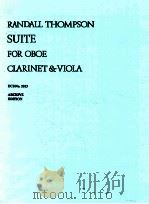 suite for oboe clarinet and viola   1941  PDF电子版封面    Randall Thompson 