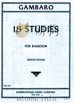 18 studies for bassoon no.1044（1951 PDF版）