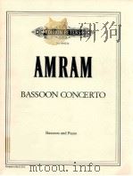 Bassoon concerto bassoon and piano no.66422a   1970  PDF电子版封面    David Amram 