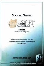 sonata for bassoon and piano  Edition Sikorski 1687     PDF电子版封面     