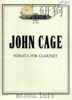 Sonata for clarinet（1963 PDF版）