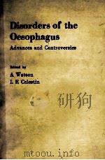 DISORDERS OF THE OESOPHAGUS:ADVANCES AND CONTROVERSIES（1984 PDF版）