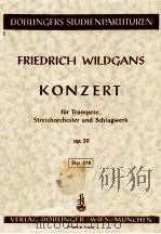 Konzert fur Trompet   1971  PDF电子版封面    Streichorchester und Schlagwer 