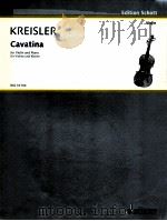 Cavatina for Violin and Piano Original-Kompositionen Nr.11 BSS 33 704（1933 PDF版）