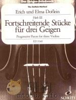 Das Geigen-Schulwerk the doflein-method progressive for three violin  Heft Ⅲ ED 5160   1992  PDF电子版封面     