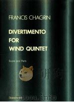 DIVERTIMENTO FOR WIND QUINTET   1952  PDF电子版封面     