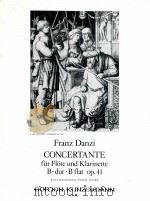 concertante for flute clarinet and orchestra B flat op.41 GM 956   1983  PDF电子版封面    Franz Danzi 