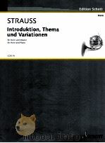 Introduktion Thema und Variationen for Horn und piano o.Op.AV 52 1878 COR 14（1995 PDF版）