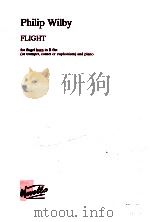 Flight for flugel horn in B flat or trumpet cornet or euphonium and piano the solo part is inserted   1993  PDF电子版封面    Philip Wilby 