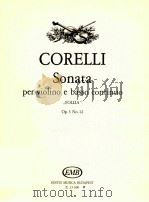 Corelli Sonata per violino e basso continuo  Op.5 No.12 z.13600   1984  PDF电子版封面    Corelli 