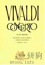 Concerto in sol minore per violino archi e cembalo RV 334 z.3514   1963  PDF电子版封面    Vivaldi 