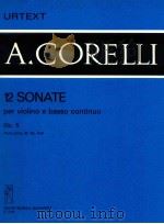 12 sonate per violino e basso continuo Op.5 Parte prima B:No.4-6（1983 PDF版）