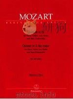 Quintet in E-flat major for Horn Violin two Violas and Bass Violoncello KV 407 386c parts BA 4708   1986  PDF电子版封面    W.A.MOZART 