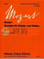 Sonatas for piano and Violin UT 50034 Band 3/Volume 3 Z.13 791   1989  PDF电子版封面    WOLFGANG AMADEUS Mozart 