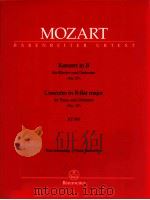 concerto in B-flat major for piano And Orchestra >>No.27<< KV 595 piano reduction BA 487   1989  PDF电子版封面    W.A.Mozart 