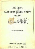 hoe down and Saturday night waltz from   1950  PDF电子版封面    aaron copland 
