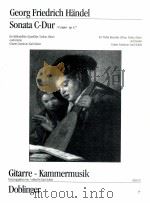 Sonata C-Dur for Treble Recorder Flute Violin Oboe and Guitar op.1/7 GKM 37   1981  PDF电子版封面     