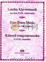 easy piano music from the 18th century Z.493   1950  PDF电子版封面    Hernádi lajos 