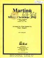 Merry Christmas 1941 for wind qointet score and parts（1989 PDF版）