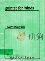 Quintet for winds   1988  PDF电子版封面    Robert Muczynski 