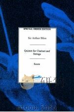 Quintet for Clarinet and Strings   1933  PDF电子版封面    Arthur Bliss 