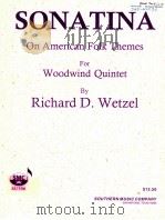 sonatina on american folk themes for woodwind quintet SU306（1999 PDF版）