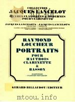 portraits pour hautbois clarinet & bassoon   1932  PDF电子版封面     