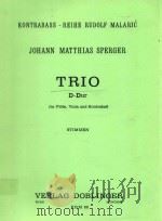 Trio D-Dur für Fl?te Viola und Kontraba? Stimmen KRM 22   1988  PDF电子版封面     