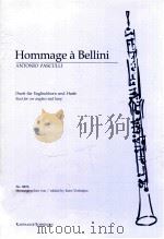 Hommage à Bellini Duet for cor anglais and harp Nr.0076   1966  PDF电子版封面     