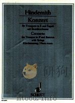 concerto for trumpet in B? and bassoon with strings 1949 piano score ED 4491（1982 PDF版）