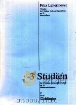 3 Studies for 2 Violins Viola and double bass op.91 score and parts 06 241   1992  PDF电子版封面     